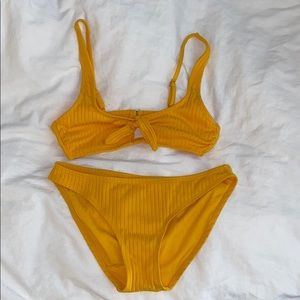 yellow bikini